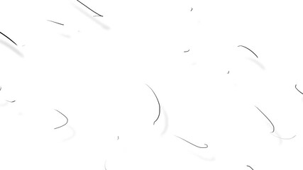 Hairs or debris with dust move as a common mass with the shadows.
