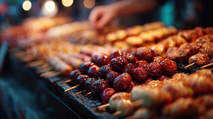 A food blogger's exploration of local cuisine in vibrant markets and hidden treasures