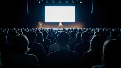 Audience at a conference ready for a presentation