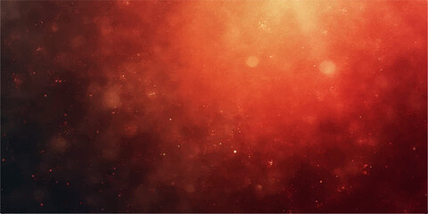 Red grunge abstract background with fiery rays and smoky space elements