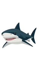 Obraz premium Great White Shark Illustration.