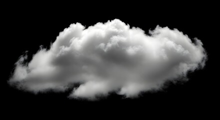 Dramatic cloud formation floats against a dark sky, perfect for adding depth and atmosphere to your design projects or evoking a sense of wonder
