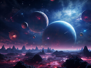 northern lights in space