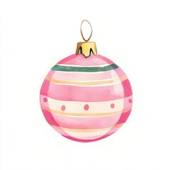 Christmas ornament illustration christmas round.