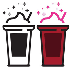 vector illustration of  hot coffee cup icon