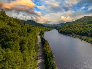 river in the mountains