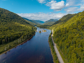 river in the mountains