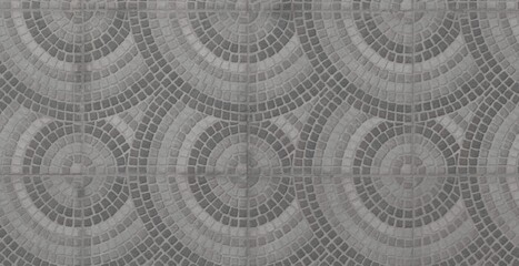 Circular Grey Mosaic Pattern for Modern Design