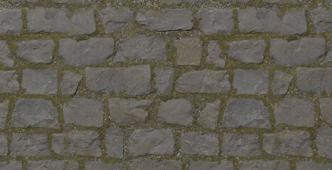 Rustic Cobblestone Pavement Texture &ndash; Seamless Stone Pattern