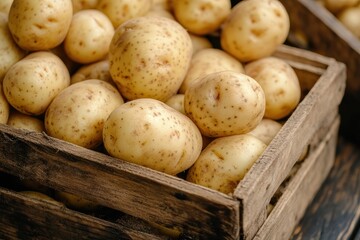 Premium potatoes harvested from our farm ready for local markets and consumers