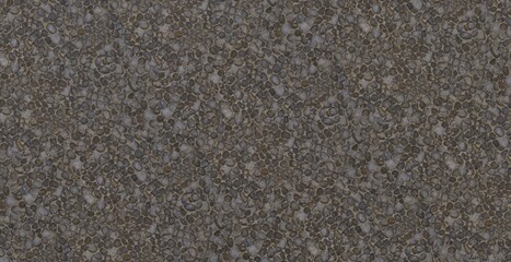 High Quality Seamless Dark River Pebble Mosaic Texture