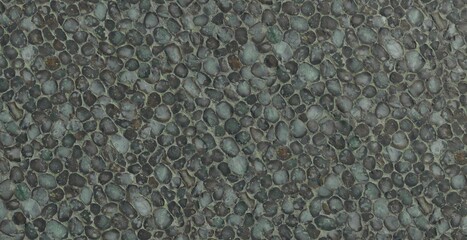 High Quality Seamless Dark River Pebble Mosaic Texture
