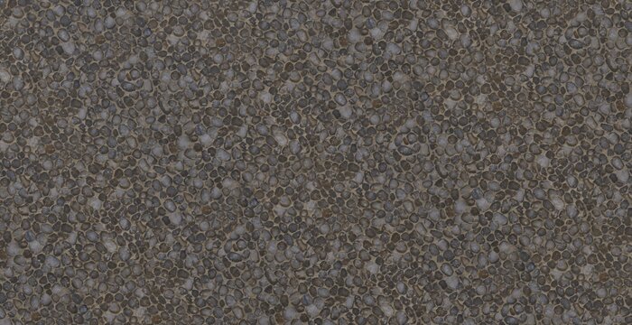 High Quality Seamless Dark River Pebble Mosaic Texture