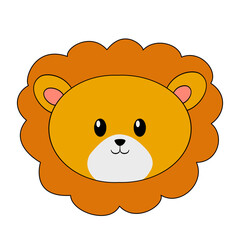 Lion cartoon face