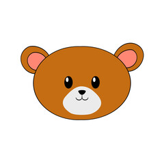 Bear cartoon face