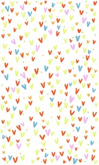 Mobile phone wallpaper hearts beautiful hand drawing