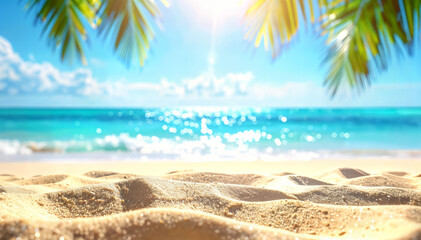 Fototapeta premium Sunny Tropical Beach Horizon