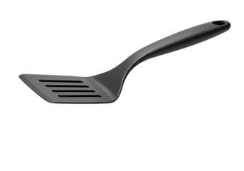 Black Plastic Spatula: Kitchen Utensil, Cooking Tool, Food Preparation, Serving Spatula, Slotted Turner