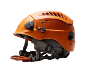 Climbing safety gear for adventurers equipment natural side view isolated on transparent background, png