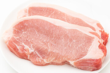 豚ロース肉　白バック