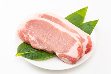 豚ロース肉　白バック