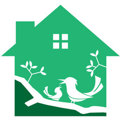 Bird Inside a Safe Home