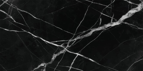 Elegant black marble surface with dramatic white veining for luxurious design