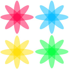 星のデザインパーツ