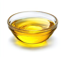 Clear glass bowl filled with golden-yellow liquid (1)