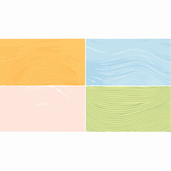 Four Panel Gradient Backgrounds In Pastel Colors