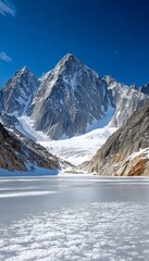 Majestic Snow-Covered Mountains and Glimmering Ice Create a Stunning Arctic Wonderland Experience