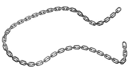 Seamless Metal Chain Texture PNG. High-Resolution, Transparent Background, Industrial Steel Link...