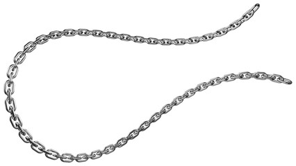 Seamless Metal Chain Texture PNG. High-Resolution, Transparent Background, Industrial Steel Link...