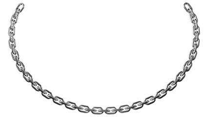 Seamless Metal Chain Texture PNG. High-Resolution, Transparent Background, Industrial Steel Link...