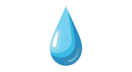 A single blue water drop illustration.