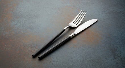 Table Setting with Fork and Knife.