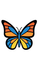 Obraz premium Colorful Butterfly Illustration.