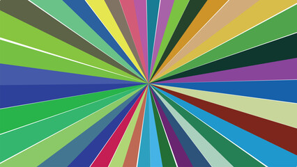 Abstract Radial Burst with Vibrant Colors for Graphic Design and Modern Backgrounds generating dynamic optical effects full spectrum of color