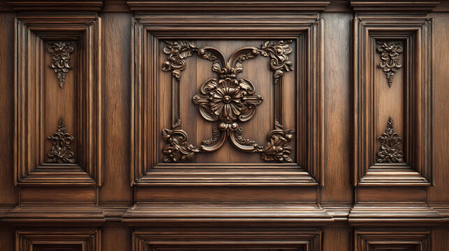 Luxury wood paneling background or courtrooms, highly with classic / traditional pattern, paneling, crafted a law texture. often seen in wood premium hotels, and frame offices. 53951146 1