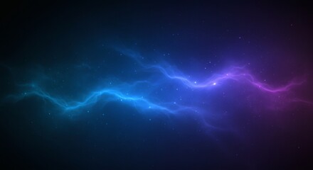 Electric blue digital light rays burst from a dark textured background, reminiscent of a glowing night sky or an underwater storm