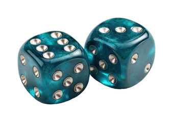 Dice game action tabletop visual content environment perspective isolated on transparent background, png