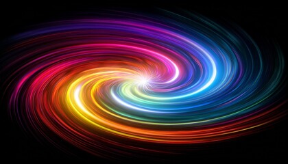 A Colorful Swirl Of Light