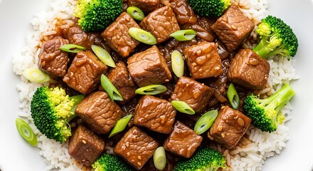 Beef Broccoli Stir-fry over Rice.