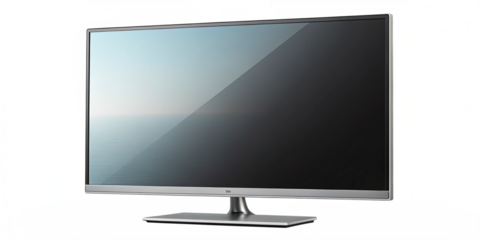 Modern Flat-Screen TV Isolated on Transparent Background for Mockups
Blank Screen Television Display for Custom Media Content and Presentations