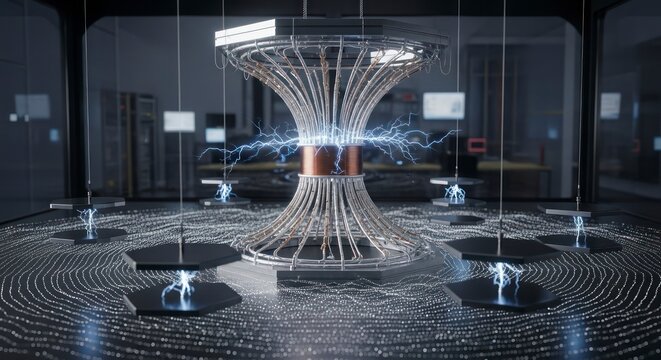 Electrical Device with Lightning in Laboratory