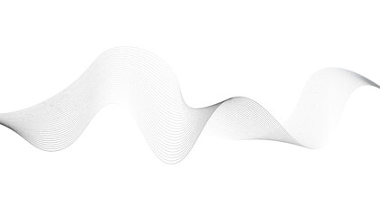 Abstract Black and White Wave Line Background