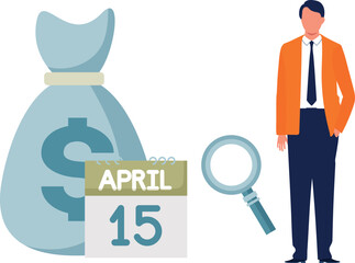 Boy analysing salary date