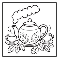 Autumn Coloring Pages – Fall Leaves, Pumpkins, Harvest and Seasonal Designs for Kids and Adults