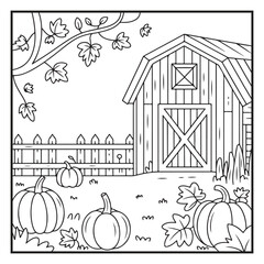 Autumn Coloring Pages | Fall Leaves, Pumpkins, Harvest & Seasonal Designs for Kids and Adults
