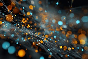 Visualizing the future of big data through cutting-edge technology. Ai framework. Enriched big data experience with enhanced visual complexity. Cyber grid. Intelligent grid.